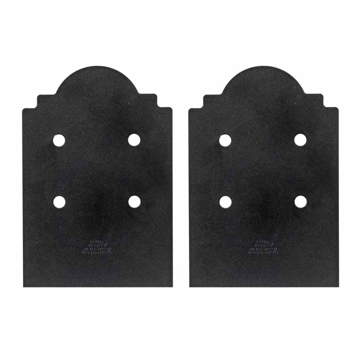 Simpson Strong-Tie APB88DSP (8" x 8") Outdoor Accents Mission Collection ZMAX Black Post Base Side Plate (2 Pack)