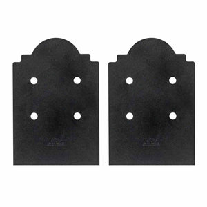 Simpson Strong-Tie APB88DSP (8" x 8") Outdoor Accents Mission Collection ZMAX Black Post Base Side Plate (2 Pack)