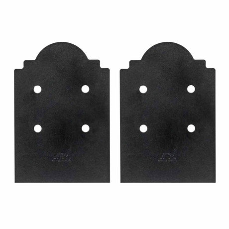 Simpson Strong-Tie APB88DSP (8" x 8") Outdoor Accents Mission Collection ZMAX Black Post Base Side Plate (2 Pack)