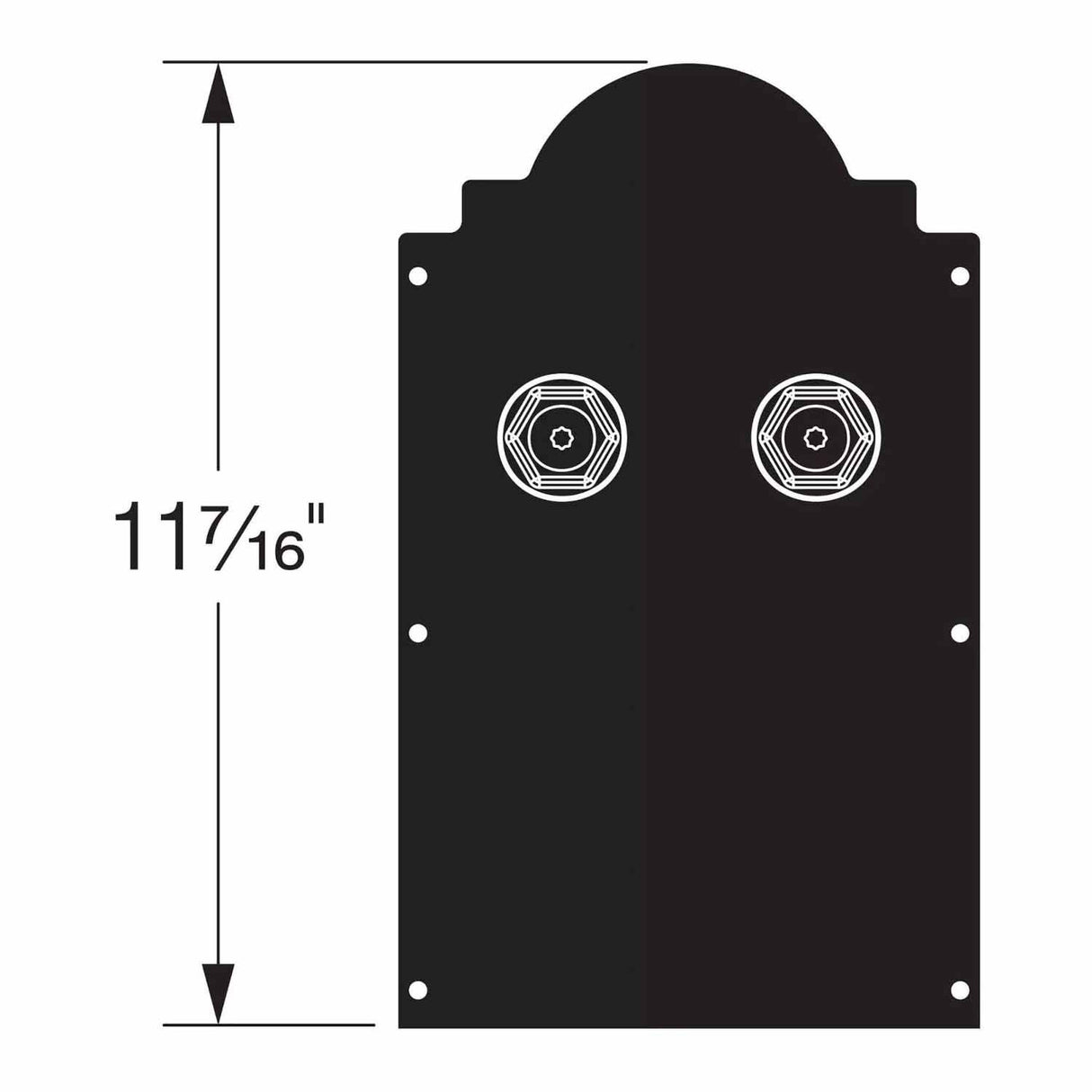 Simpson Strong-Tie APBDW66 (6" x 6") Decorative Post Base Cover - Black Composite Plastic - 2