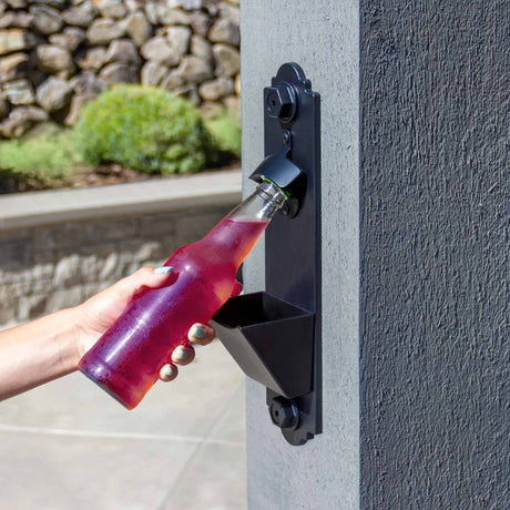 Simpson Strong-Tie APBO-KT (7-1/2") Outdoor Accents Decorative Bottle Opener Kit with Black Powder Coat Finish - 4