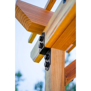 Simpson Strong-Tie APDJT2R-4 (3" x9-1/2") 12ga Deck Joist Tie - ZMAX/Black Powder Coated - 3