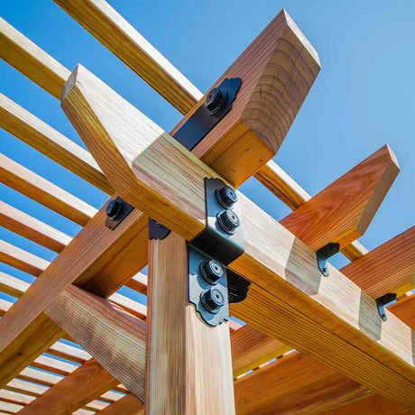 Simpson Strong-Tie APDJT2R-4 (3" x9-1/2") 12ga Deck Joist Tie - ZMAX/Black Powder Coated - 4