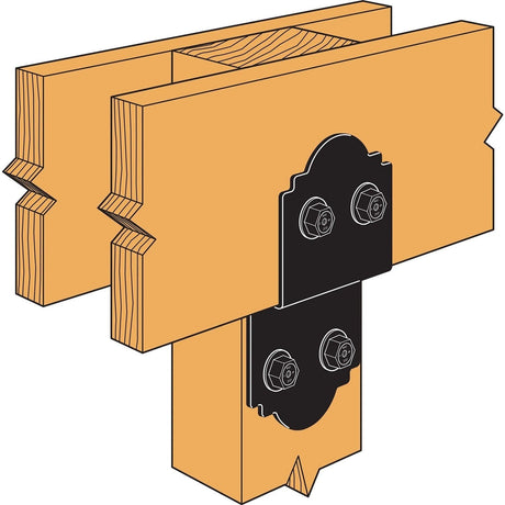 Simpson Strong-Tie APDJT2R-6 (5" x9-1/2") 12ga Deck Joist Tie - ZMAX/Black Powder Coated - 2