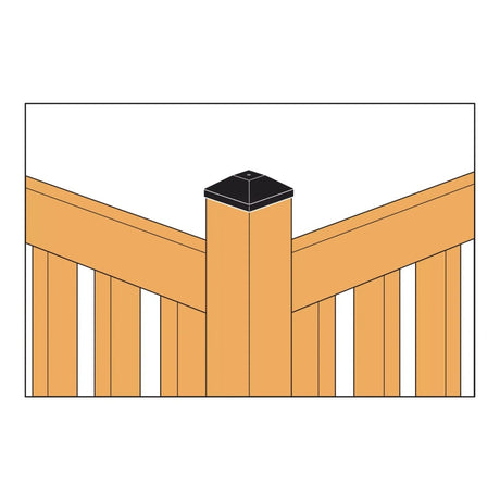 Simpson Strong-Tie APDPC4 (4" x 4") Decorative Deck Post Cap - Composite Plastic - 3