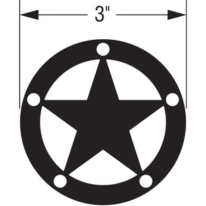 Simpson Strong-Tie APDTS3 (3" x 3") 12ga Decorative Star with Black Powder Coat Finish - 2