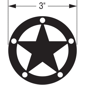 Simpson Strong-Tie APDTS3 (3" x 3") 12ga Decorative Star with Black Powder Coat Finish - 2