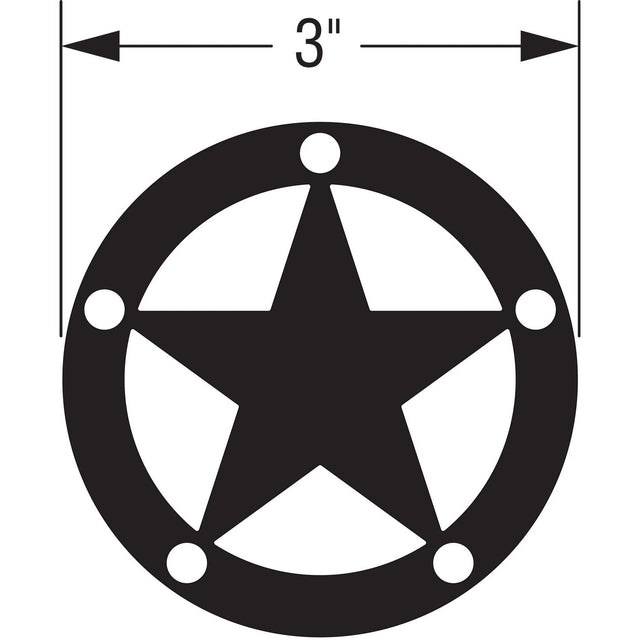 Simpson Strong-Tie APDTS3 (3" x 3") 12ga Decorative Star with Black Powder Coat Finish - 2