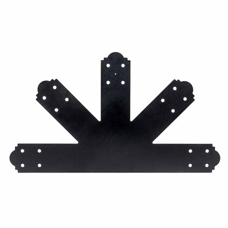 Simpson Strong-Tie APGP1212 (12:12 Pitch) Outdoor Accents Decorative Gable Plate - ZMAX/Black Powder Coated