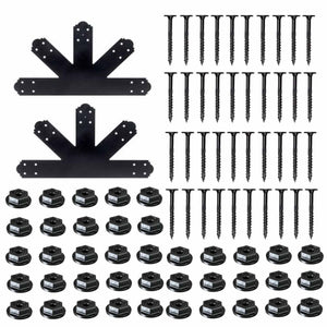 Simpson Strong-Tie APGP1212 (12:12 Pitch) Outdoor Accents Decorative Gable Plate - ZMAX/Black Powder Coated - 2