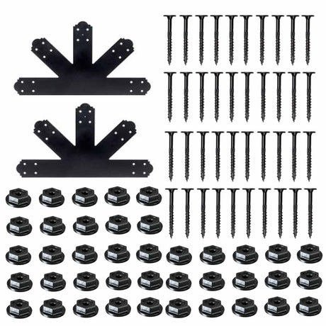 Simpson Strong-Tie APGP1212 (12:12 Pitch) Outdoor Accents Decorative Gable Plate - ZMAX/Black Powder Coated - 2