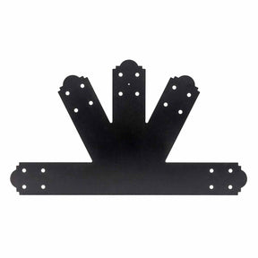 Simpson Strong-Tie APGP612 (6:12 Pitch) Outdoor Accents Decorative Gable Plate - ZMAX/Black Powder Coated