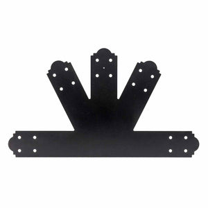 Simpson Strong-Tie APGP612 (6:12 Pitch) Outdoor Accents Decorative Gable Plate - ZMAX/Black Powder Coated