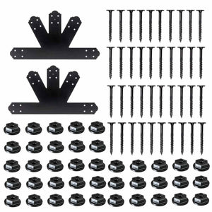Simpson Strong-Tie APGP612 (6:12 Pitch) Outdoor Accents Decorative Gable Plate - ZMAX/Black Powder Coated - 2