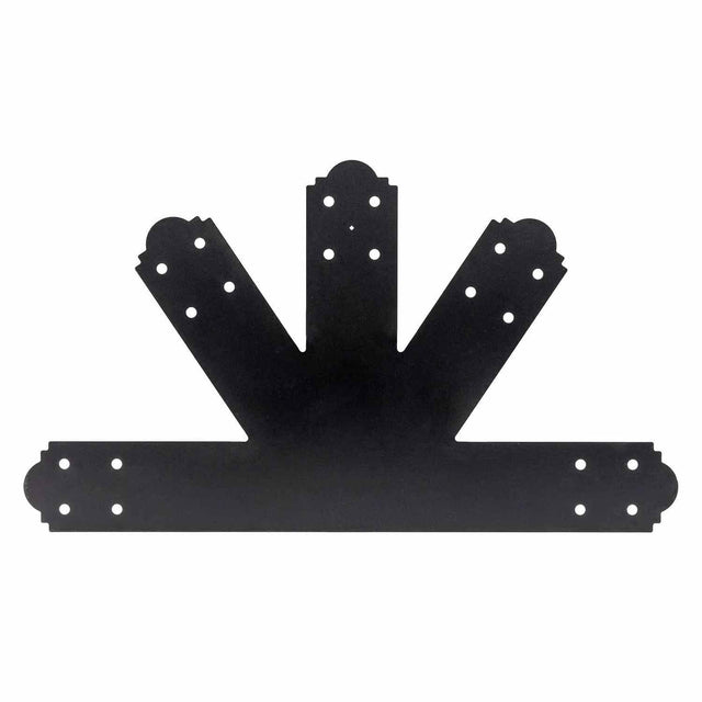 Simpson Strong-Tie APGP812 (8:12 Pitch) Outdoor Accents Decorative Gable Plate - ZMAX/Black Powder Coated