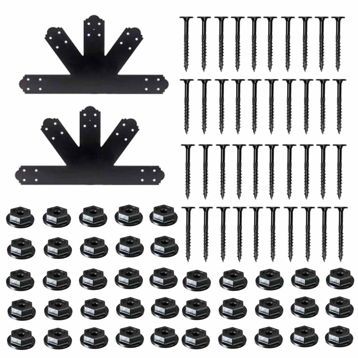 Simpson Strong-Tie APGP812 (8:12 Pitch) Outdoor Accents Decorative Gable Plate - ZMAX/Black Powder Coated - 2