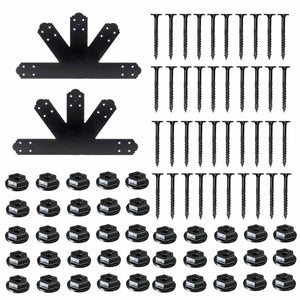 Simpson Strong-Tie APGP812 (8:12 Pitch) Outdoor Accents Decorative Gable Plate - ZMAX/Black Powder Coated - 2