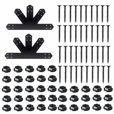 Simpson Strong-Tie APGP812 (8:12 Pitch) Outdoor Accents Decorative Gable Plate - ZMAX/Black Powder Coated - 2