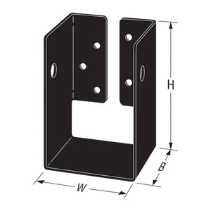 Simpson Strong-Tie APHH46R (4-7/8") 12Ga Concealed-Flange Heavy Joist Hanger for 4x6 Beams Rough - 2
