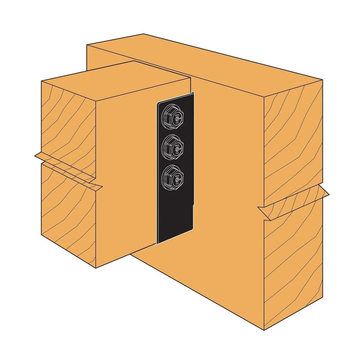 Simpson Strong-Tie APHH610R 8-1/4") 12Ga Concealed-Flange Heavy Joist Hanger for 6x10 Rough - 3