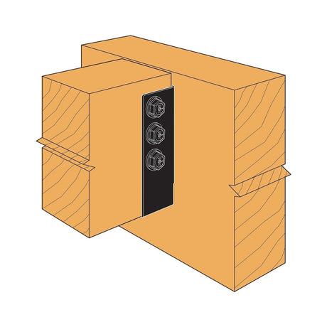Simpson Strong-Tie APHH610 (8-1/2") 12Ga Concealed-Flange Heavy Joist Hanger for 6x10 - 3