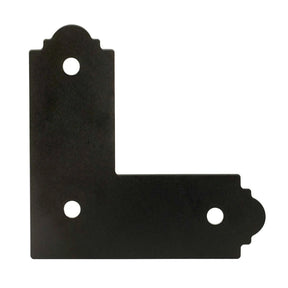 Simpson Strong-Tie APL4 Outdoor Accents Mission Collection ZMAX Black Powder-Coated L Strap for 4x4