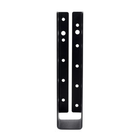Simpson Strong-Tie APLH210R (2-1/16" x 7-3/4") 14Ga Concealed-Flange Light Joist Hanger for 2x10 Rough, ZMAX/Black Finish