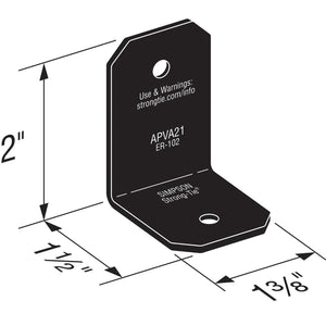 Simpson Strong-Tie APVA21 Outdoor Accents Avant Collection Angle for 2x Lumber - 2