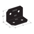 Simpson Strong-Tie APVA6 Outdoor Accents Avant Collection ZMAX Black Powder-Coated 90 Degree Angle for 6x - 2