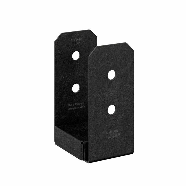 Simpson Strong-Tie APVB44R (4" x 4" Rough) Outdoor Adjustable Post Base - ZMAX/Black Powder Coated