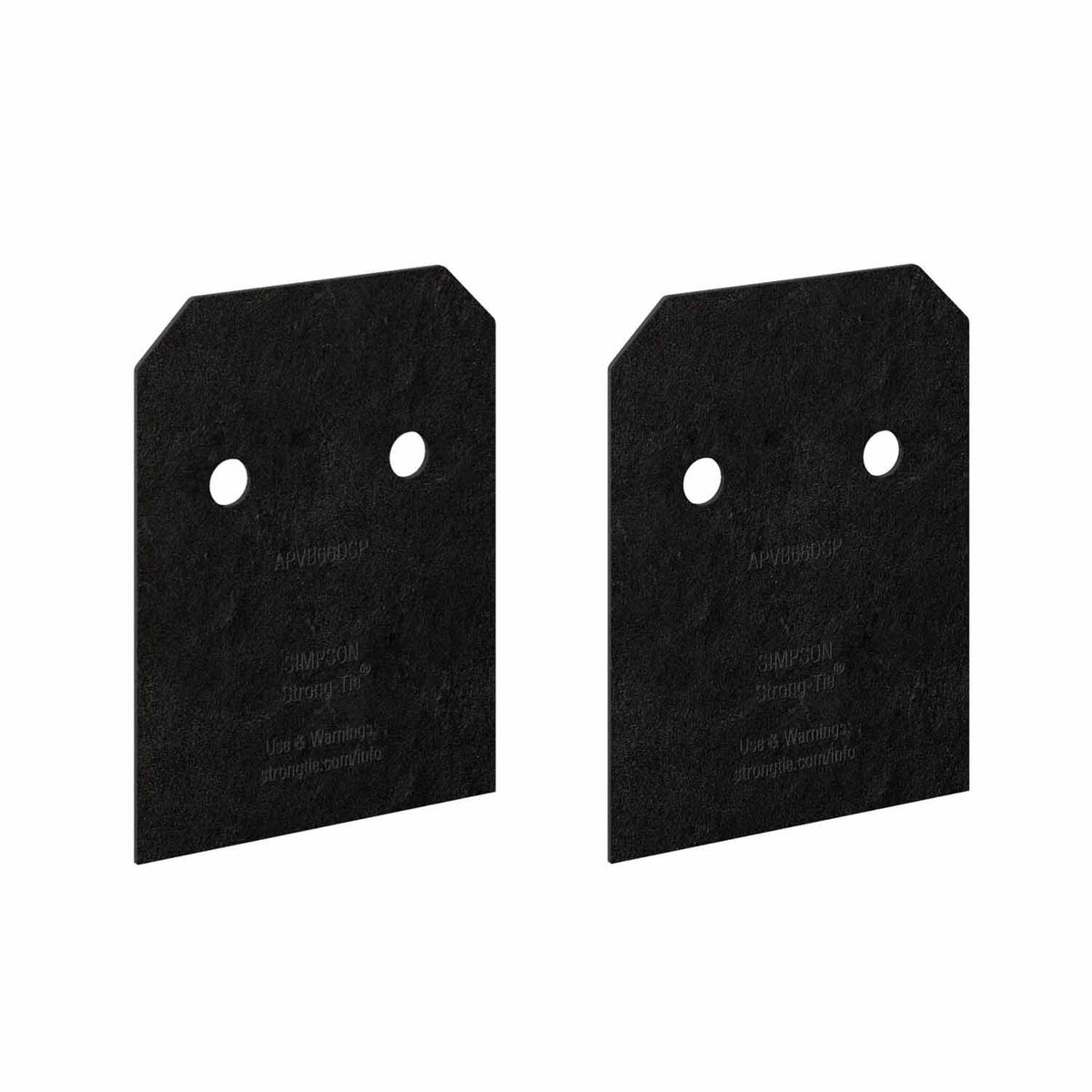Simpson Strong-Tie APVB66DSP Avant Collection ZMAX Black Post Base Sid ...