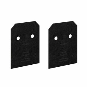 Simpson Strong-Tie APVB66DSP Avant Collection ZMAX Black Post Base Side Plate (2 Pack)