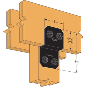 Simpson Strong-Tie APVDJT1.75-6 (1-3/4-in.) Outdoor Accents Avant Collection Deck Joist Tie for Wood - 3