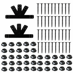 Simpson Strong-Tie APVGP612 (6:12 Pitch) Outdoor Accents Avant Collection Black Powder-Coated Gable Plate - 2