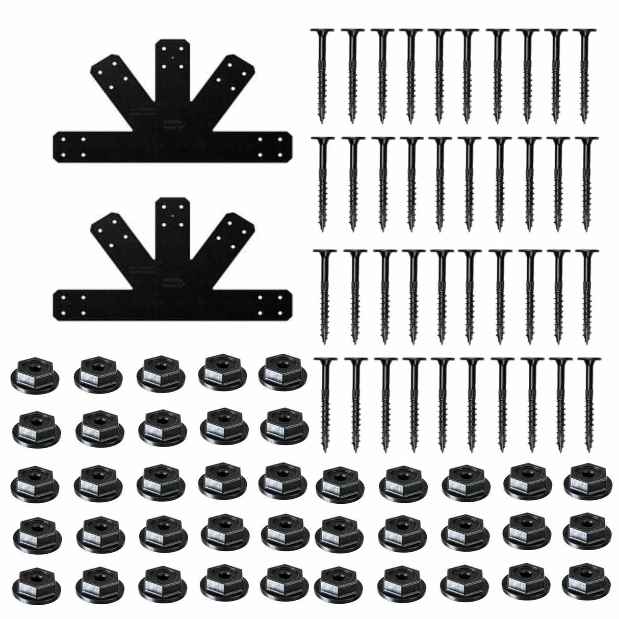 Simpson Strong-Tie APVGP812 (8:12 Pitch) Outdoor Accents Avant Collection Black Powder-Coated Gable Plate - 2