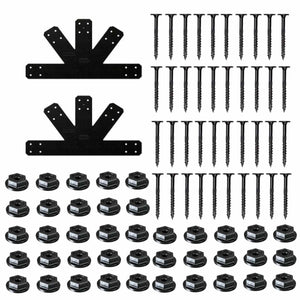 Simpson Strong-Tie APVGP812 (8:12 Pitch) Outdoor Accents Avant Collection Black Powder-Coated Gable Plate - 2