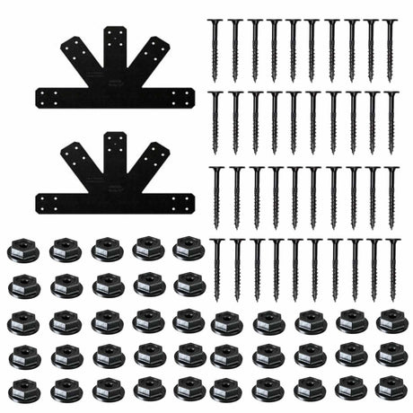 Simpson Strong-Tie APVGP812 (8:12 Pitch) Outdoor Accents Avant Collection Black Powder-Coated Gable Plate - 2