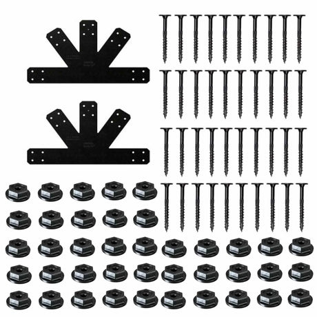 Simpson Strong-Tie APVGP812 (8:12 Pitch) Outdoor Accents Avant Collection Black Powder-Coated Gable Plate - 2