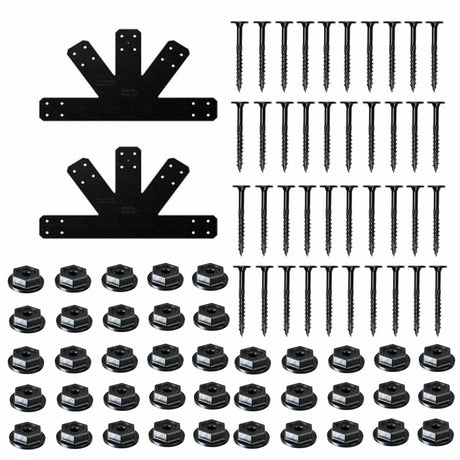 Simpson Strong-Tie APVGP812 (8:12 Pitch) Outdoor Accents Avant Collection Black Powder-Coated Gable Plate - 2