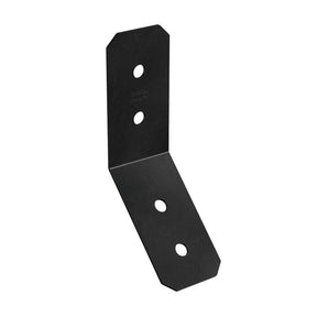Simpson Strong-Tie APVKB45-4 (3" x 4x) 12Ga Decorative Knee Brace Connector - ZMAX/Black Powder Coating