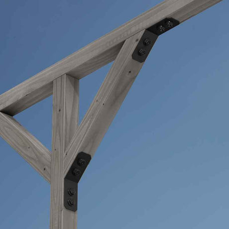 Simpson Strong-Tie APVKB45-4 (3" x 4x) 12Ga Decorative Knee Brace Connector - ZMAX/Black Powder Coating - 4