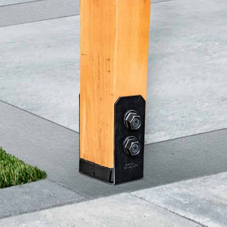 Simpson Strong-Tie APVPK44-D1 DIY Pergola Hardware Kit for 4x4 Lumber ZMAX Black Powder Coat - Complete Outdoor Accents Avant Collection Kit - 7