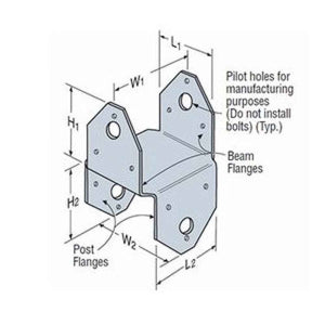 Simpson Strong-Tie BC4Z-R (4x) Post Cap - Zmax Finish - 4