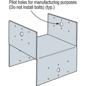 Simpson Strong-Tie BC6R (6x) 18 Gauge Galvanized Post Cap for 6x Rough - 2