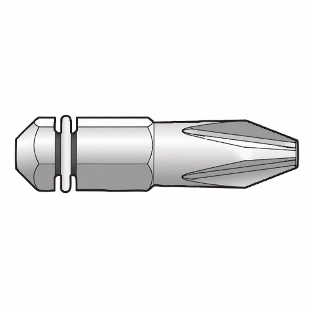 Simpson Strong-Tie BIT2P-RC10 Quik Drive (#2) Phillips-Drive Bit Replacement for Quik Drive Systems (10 Pack)