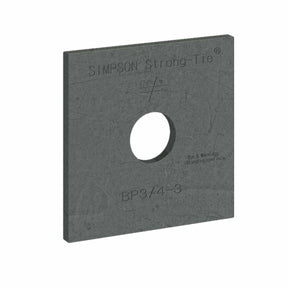 Simpson BP 1-1/4HDG Strong-Tie Hot-Dip Galvanized Bearing Plate for Wood-to-Concrete Anchoring