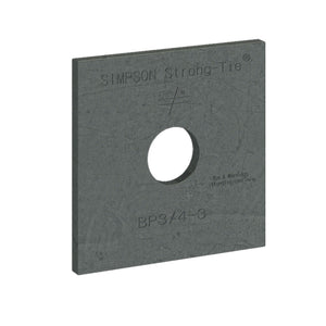 Simpson BP 1/2-3HDG Strong-Tie Hot-Dip Galvanized Bearing Plate with 1/2" Bolt Dia.