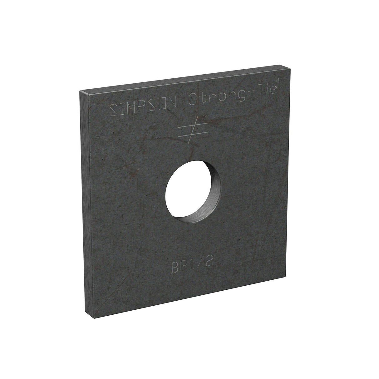 Simpson BP 1/2-3HDG Strong-Tie Hot-Dip Galvanized Bearing Plate with 1/2" Bolt Dia. - 2