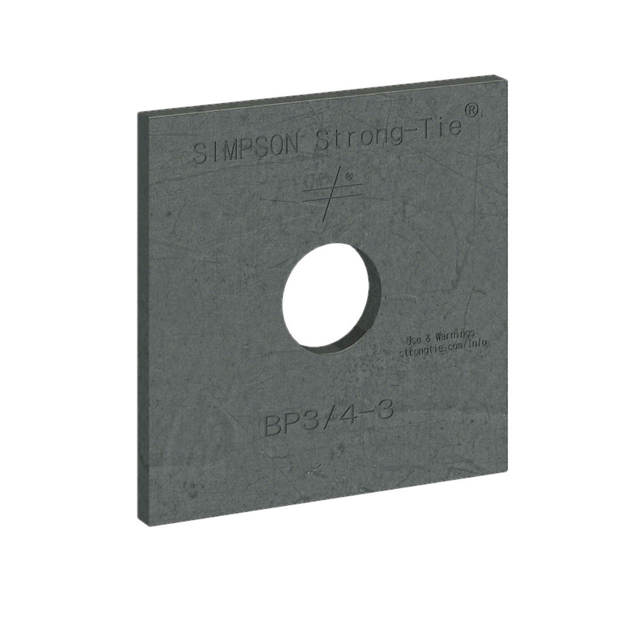 Simpson BP 3/4-3 Strong-Tie Bearing Plate with 3/4" Bolt Diameter