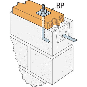 Simpson BP 3/4 Strong-Tie Bearing Plate with 3/4" Bolt Diameter - 7